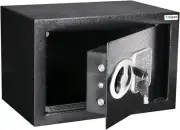 Vaiyer Home and Office Electronic Safe Box with Keys, Money Lock Boxes