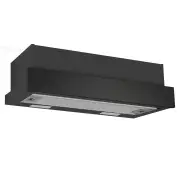 Omega 60cm Slide-out Rangehood - Matte Black. ORT6WBA