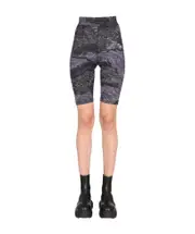 McQ Alexander McQueen Graphic Printed Cycling Shorts IT44 Nude