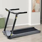 Huisuilinss Foldable Treadmill,Walking Treadmill Space Saver Folding Treadmill with LED Display,Running 0.8-14KM/h Speed 330LBS Weight Capacity for Home,Office,Gym,Walking,Jogging