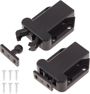 Cabinet Push Latch, Push To Open Catch Lock, Rebound Self Locking Device, Pop Up