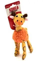 KONG Floofs Shakers Giraffe XS/Sm Crinkley Squeaky Plush Tug & Shake Dog Toy 9"