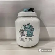 SCREAM JAR Rae Dunn Monsters Inc Pixar Sully & Boo Disney Chubby Cookie Jar