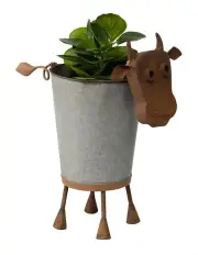 [Willow & Silk] Cow Pot Planter in Rust