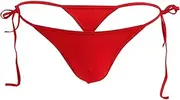 [Generic] Frilly Lingerie Mens Simple Fashion Casual Sexy Thong Underwear Sexy T Pants Underwear Jock Strap with Pouch