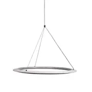 Saturn Modern Tricolour LED Halo Pendant Light White 60cm