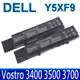 DELL Y5XF9 6芯 原廠規格 電池 CYDWV vostro V3400 V3500 V3700 series 7FJ92 04D3C 4JK6R 04GN0G 0TXWRR 0TY3P4