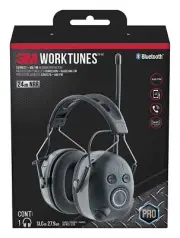 3M Safety WorkTunes Connect + AM/FM Hearing Protector with Bluetooth Technolo...