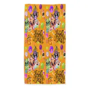 Cute Lil Monsters Halloween Pattern Beach Towels Medium Large Extra Large