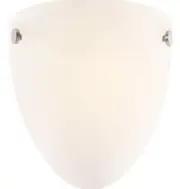 Cordelia Lighting 8in. 1-Satin Nickel Contemporary Wall Mount Sconce Light