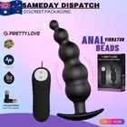 PRETTYLOVE Vibrating Anal Plug Vibrator Butt Beads Prostate Massager Sex Toy