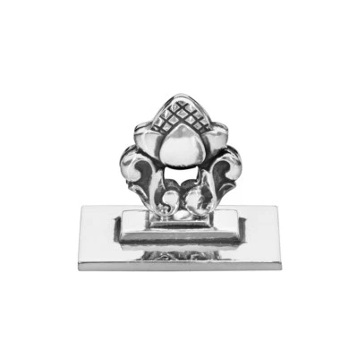 Georg Jensen Silver Place Card Holder - Acorn/ Konge - NEW