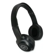 Morpheus 360 HP4500B 3' Cord Stereo Wireless Headphones w/ Microphone - Blk New