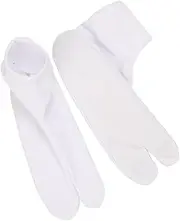 [Minkissy] 1Pair Japanese Tabi Socks for Clogs Non Slip Two Toe Socks Comfortable and Durable for Daily Wear Suitable for International