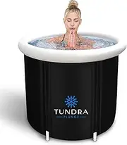 Black - Ice Bath Tub for Cold Plunge Portable Foldable Bathtub for Adult