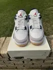Nike Air Jordan 4 Retro SB White Navy Men's Size 8.5