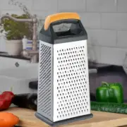 4 Sided Food Grater Shredder Cheese Carrot Stainless Steel Grip Box Grater