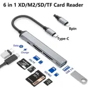 6in1 IPhone XD Card Reader To M2 Card Reader XD Picture Card Adapter For SD/TF