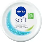 NIVEA Soft Moisturising Cream 200ml | Face and Body Lotion | With Vitamin E & Jojoba Oil | Softening and Hydrating Formula | Skin Types | Long-Lasting Moisture
