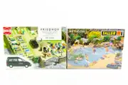 Busch Faller HO Friedhof Cemetery 6049 & Boats Windsurfing Building Kit