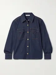 [Zimmermann] Zimmermann - Illuminate Denim Shirt - Dark denim - 0 0 Blue