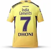 KNK Chennai Super Kings Cricket Match Jersey IPL 2023, DHONI 7D