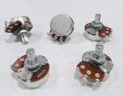Alpha Potentiometer 5EA for Guitar Volume or Tone 24mm A250K B250K Made in Korea