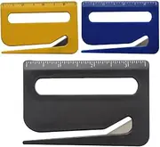 Letter Openers for Women, 3 Pack Mail Opener Tool, Letter Opener Envelope Slitter, Envelope Opener, Package Opener Tool with Scale, Wrapping Paper Cutter Tool for Offices Home