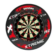 Formula Sports Micro Band 3 Dart Board and Winmau Xtreme Red Retro Dartboard Surround Set