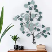 Metal Wall Art Hanging Sculpture Tree of Life Blue