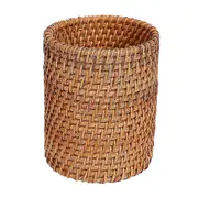Rattan Chopsticks Tube Shovel Spoons Bucket Dinner Knives Forks Tableware Storage Box Home Storage