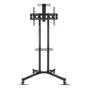 Mobile TV Cart Portable TV Stand w/ Shelf 32-72" LCD LED OLED 4K Smart Flat