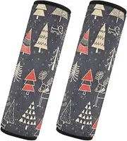 Car Seat Belt Pads 2 Pack Soft Unique Auto Seatbelt Shoulder Pad Camera Bag Strap Cover Car Accessories for Women Men Kids S Christmas Greeting Cards