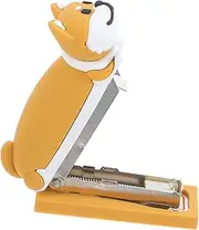 UTHCLO Puppy Stapler Stapler School Supplies Cute School Supplies College Mini Stationery Light Brown Stainless Steel