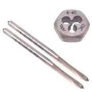 HSS 4-40 Taper & Plug Tap & 4-40 Hexagon Die Thread Right Hand Set