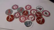 Pre Cut One Inch Bottle ALABAMA BAMA ROLL TIDE Free Shipping