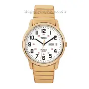 Men's Gold Tone Timex Watch with Date, Indiglo Light