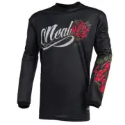 ONEAL 25 ELEMENT THREAT LADIES JSY ROSES V.22 - BLK/RED