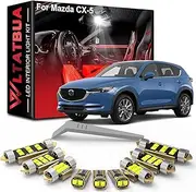 WLTATBUA LED Interior Light Replacement for Mazda CX-5 CX5 2013 2014 2015 2016 2017 2018 2019 2020 2021 2022 2023 2024, Super Bright 6000K White Bulbs Kit Package + Install Tool