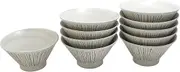 Chodokusa White Rice Bowl 6.3 inches (16 cm), Value Set of 10 (Amazon.co.jp Exclusive) (Commercial Set), Ramen, Okonomi-don, Kakikomi, Multi-use, Kyo-don, Set Meal Restaurant, Udon, Soba, Donburi Rice