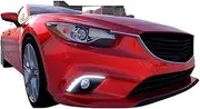 Turning Signal & Dimming Style Relay 12V LED Car DRL Daytime Running Lights With Fog Lamp Hole Compatible With Mazda 6 Atenza 2013 2014 2015(White and Yellow)