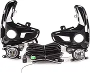 Car Fog Light Assembly Compatible With Toyota For Yaris For Vios 2020 2021 2022 Fog Lamp 1 Pair Halogen Fog Lamp Daytime Running Light(B fog lamp)