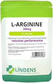 Lindens L-Arginine 500mg 3-PACK 270 Capsules L Arginine Nitric Oxide Argi