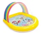 Intex Rainbow Arch Inflatable Kids Kiddie Swimming Pool + Sprayer Ages 2+ Party