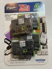 Genuine Brand New P Touch TZe Tape Tze-2314pk 4 Pack!