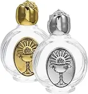 Vaguelly Elegant Catholic Baptism Holy Water Bottles Dual-use Perfume Glass Dispenser Decorative Water Bottle Set