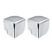 Metal Box Corner Protector Box Edge Guard Protector 50x50x50mm Silver Tone 2Pcs