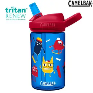 Camelbak eddy 400ml 兒童水壺/吸管運動水瓶 Renew CB2472401041 滑板怪獸