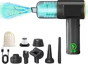 SLTLTD Car Vacuum Cleaner 2025 Upgraded 22000PA - 5-in-1 Handheld with Compressed Air & LED Display | Portable for Car Accessories, Pet Hair, Home, Car Seat Cleaning(1, Black)