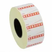 6000 'Reduced Was/Now White' In Red Ink Price Date Labels Fits KLIK K18 GUN